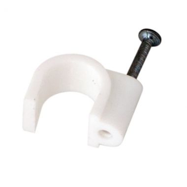 Крепеж кабеля круглый 12 мм, белый (упак. 50 шт) REXANT 07-4012 ― REXANT