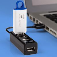 Разветвитель USB на 4 порта черный REXANT 18-4103