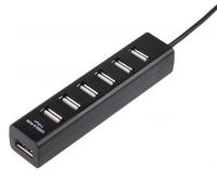 Разветвитель USB на 7 портов черный REXANT 18-4107