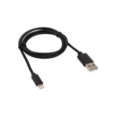 Кабель USB-Lightning для iPhone/PVC/black/1m/ REXANT 18-1122 ― REXANT