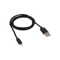 Кабель USB-Lightning для iPhone/PVC/black/1m/ REXANT 18-1122