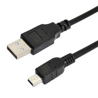 Кабель USB (шт. mini USB - шт. USB A) 0.2 метра, черный REXANT 18-1131-2