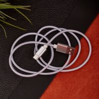 Кабель USB-Type-C/2,4A/nylon/silver/1m/ REXANT 18-1884