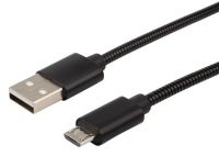 Кабель USB-micro USB/metall/black/1m/ REXANT 18-4241