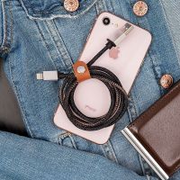 Кабель USB-Lightning для iPhone/2,4A/nylon/denim/1m/ REXANT 18-4248