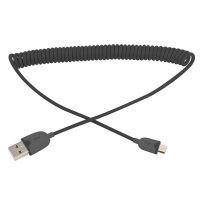 USB кабель универсальный microUSB шнур витой 1 м черный REXANT 18-4300