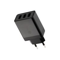 Сетевое зарядное устройство-переходник 3xUSB адаптер, 30W черное REXANT 18-2215