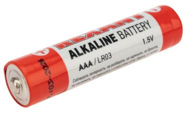 Алкалиновая батарейка AAA/LR03 1,5 V 4 шт. блистер REXANT 30-1012
