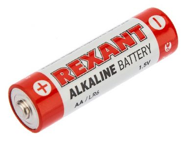 Алкалиновая батарейка AA/LR6 1,5 V 4 шт. блистер REXANT 30-1027
