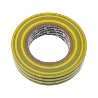 Изолента ПВХ 19 мм х 25 м, желто-зеленая, упаковка 5 роликов REXANT 09-2207