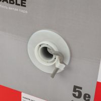 Кабель витая пара U/UTP, CAT 5e, ZH нг(А)-HF, 4PR, 24AWG, INDOOR, SOLID, серый, 305м REXANT 01-0069
