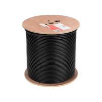 Кабель витая пара F/UTP, CAT 6, PE, 4PR, 23AWG, OUTDOOR, SOLID, черный, 305м REXANT 01-0158
