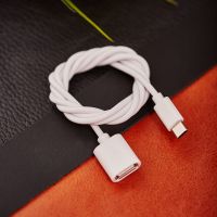 Кабель OTG Type C на USB/2,4A/PVC/white/1m/ REXANT 18-1180