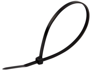 Хомут-стяжка кабельная нейлоновая 200 x 3,6мм, черная REXANT 07-0201
