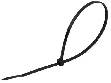 Хомут-стяжка кабельная нейлоновая 250 x 3,6мм, черная REXANT 07-0251