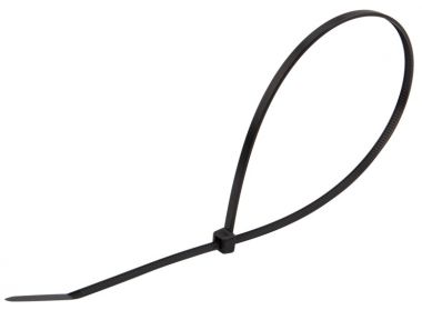 Хомут-стяжка кабельная нейлоновая 300 x 3,6мм, черная REXANT 07-0301