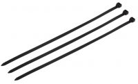 Хомут-стяжка кабельная нейлоновая 300 x 7,6мм, черная REXANT 07-0303
