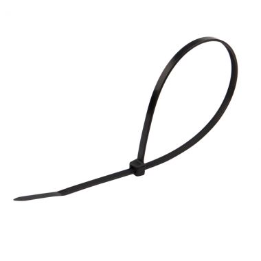 Хомут-стяжка кабельная нейлоновая 300 x 4,8мм, черная REXANT 07-1303