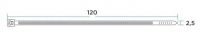 Хомут-стяжка кабельная нейлоновая 120 x2,5мм, белая, упаковка 100 шт. REXANT 07-0120