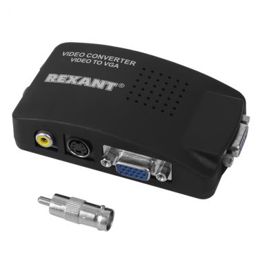 Конвертер BNC + S-video на VGA  REXANT 17-6910