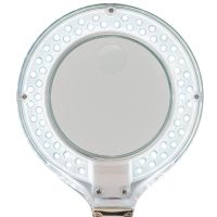 Лупа настольная 3D+12D с подсветкой 40 SMD LED, 100 мм, белая REXANT 31-0243