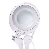 Лупа на струбцине, круглая, 120 мм, 3D, с подсветкой 60 LED REXANT 31-0531