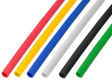 Термоусаживаемые трубки 4,0/2,0 мм, набор пять цветов, упаковка 50 шт. по 1 м REXANT 29-0154