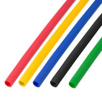 Термоусаживаемые трубки 6,0/3,0 мм, набор пять цветов, упаковка 50 шт. по 1 м REXANT 29-0156