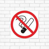 Табличка ПВХ информационный знак «Курить запрещено» 200х200мм REXANT 56-0035-2