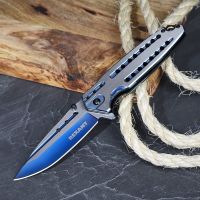 Нож складной полуавтоматический Blue REXANT 12-4908-2