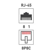 Переходник сетевой LAN, (гнездо 8Р8С (Rj-45) - гнездо 8Р8С (Rj-45)) REXANT 06-0111-A