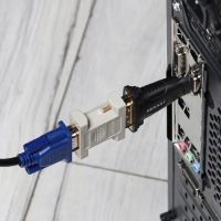 Переходник штекер HDMI - гнездо DVI-I REXANT 17-6807