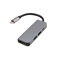 Разветвитель USB Type-C на 4 порта: 1xHDMI/2xUSB 3.0 PD/1xType-C PD REXANT 18-4151