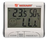 Термогигрометр комнатно-уличный с проводным выносным датчиком REXANT 70-0515