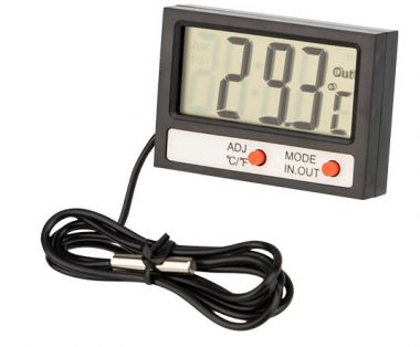 Термометр электронный комнатно-уличный с часами REXANT 70-0505 ― REXANT