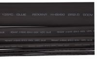 Термоусаживаемая трубка клеевая 12,0/3,0 мм, (4:1) черная, упаковка 10 шт. по 1 м REXANT 23-1206