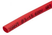 Трубка термоусаживаемая 3,0/1,5 мм красная, ролик 2,44 м REXANT 29-0004