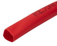 Трубка термоусаживаемая 4,0/2,0 мм красная, ролик 2,44 м REXANT 29-0014