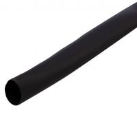 Трубка термоусаживаемая 4,0/2,0 мм черная, ролик 2,44 м REXANT 29-0016