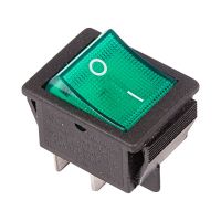 Выключатель клавишный 250V 16А (4с) с подсветкой REXANT 06-0304-B