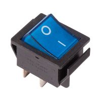 Выключатель клавишный 250V 16А (4с) с подсветкой REXANT 06-0306-B