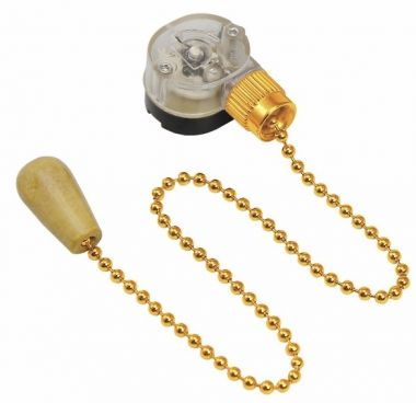 Выключатель для настенного светильника c деревянным наконечником «Gold» REXANT 32-0106