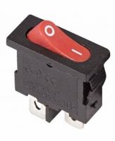 Выключатель клавишный 250V 6А (2с) ON-OFF красный Mini REXANT 36-2051