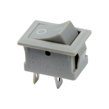 Выключатель клавишный 250V 6А (2с) ON-OFF серый Mini REXANT 36-2113 ― REXANT
