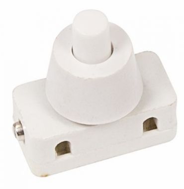Выключатель-кнопка 250V 2А (2с) ON-OFF белый (для настольной лампы) REXANT 36-3012