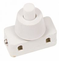 Выключатель-кнопка 250V 2А (2с) ON-OFF белый (для настольной лампы) REXANT 36-3012