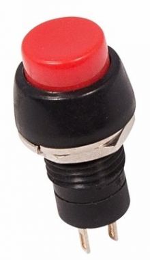Выключатель-кнопка 250V 1А (2с) ON-OFF красная Micro REXANT 36-3070