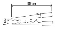Зажим «крокодил» 5 А 55 мм REXANT 16-0006